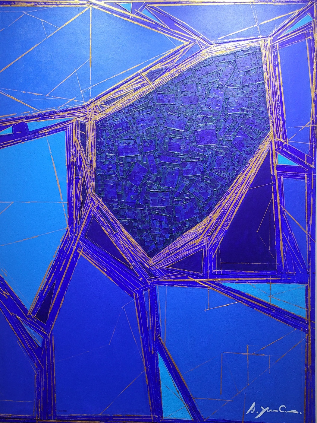 HARMONY OF TRIANGLE.BLUE